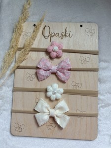  Zestaw opasek BOW AND FLOWER