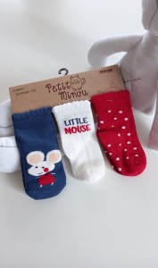 Zestaw 3 par skarpet LITTLE MOUSE