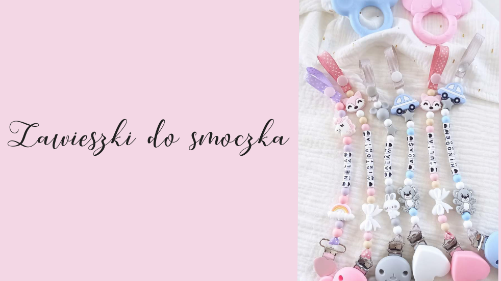 Zawieszki do smoczka silikonowe